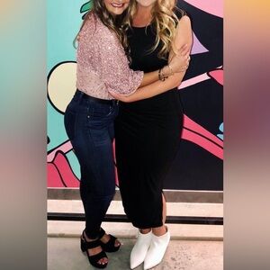 Mod Ref Classic Black Midi Dress